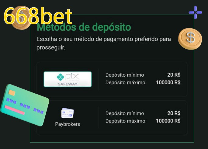 O cassino 668betbet oferece uma grande variedade de métodos de pagamento