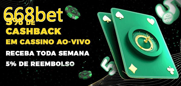 Promoções do cassino ao Vivo 668bet